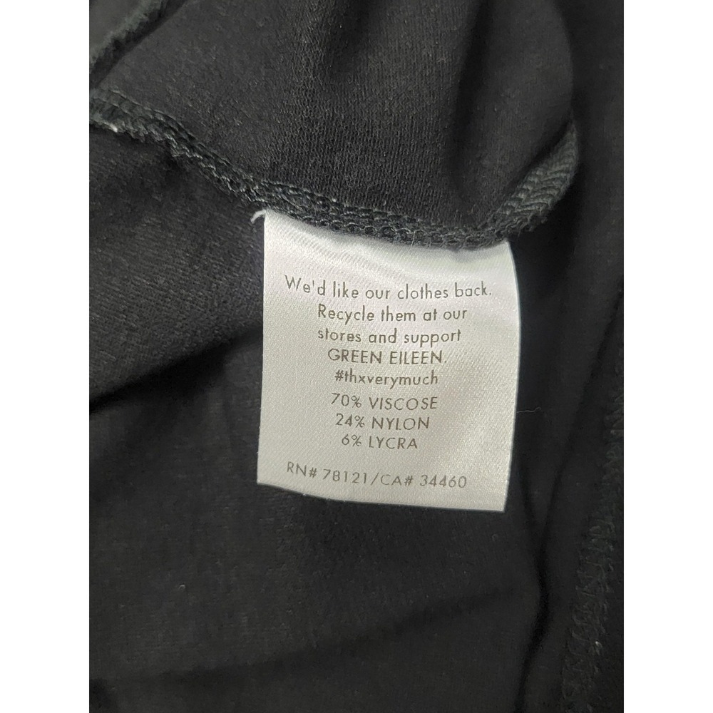Eileen Fisher Pants Womens XL Black Crop Stretch Crepe Viscose Nylon Pull On‎ - Picture 7 of 9